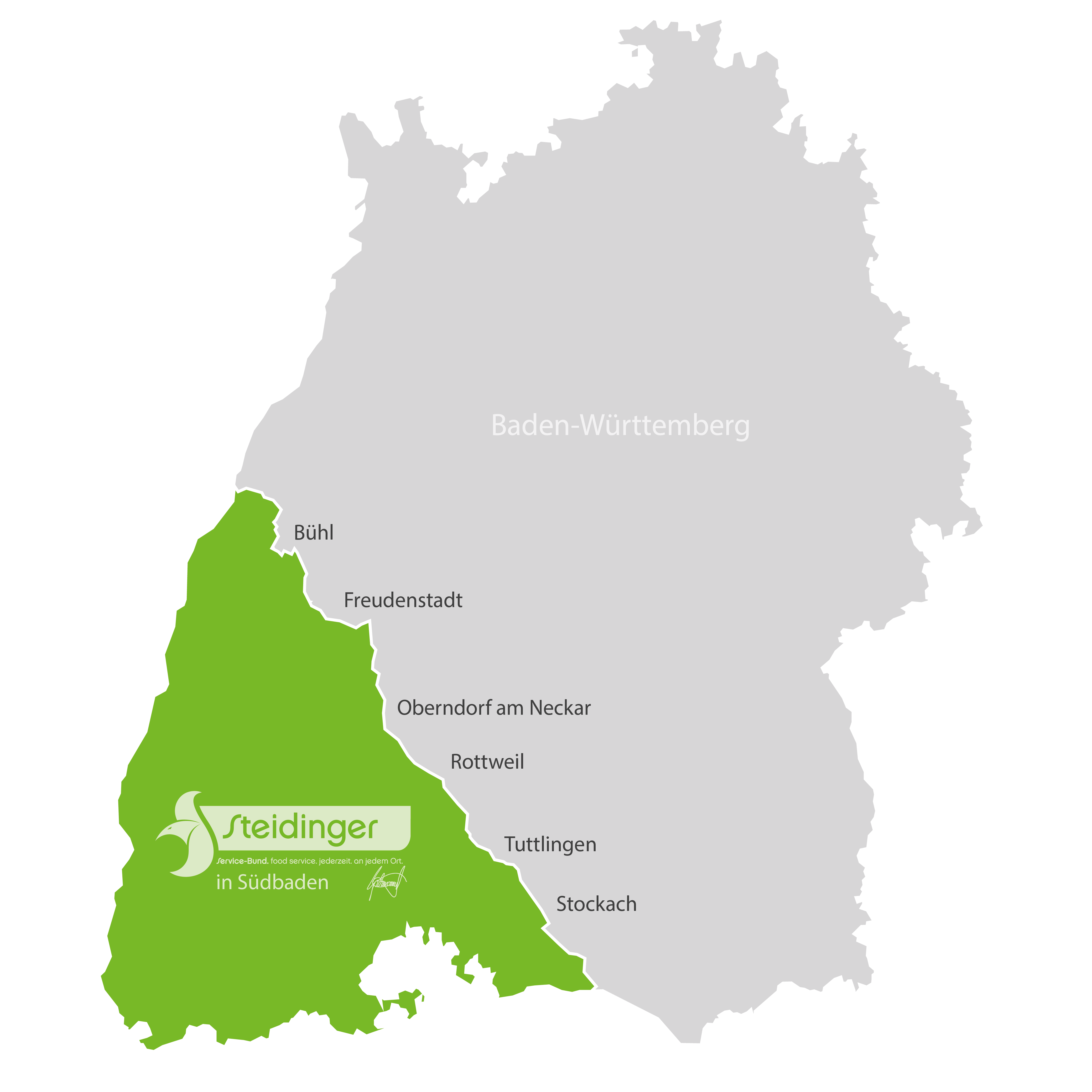 Liefergebiet Südbaden - Lebensmittelgroßhändler Steidinger & Schmidt GmbH