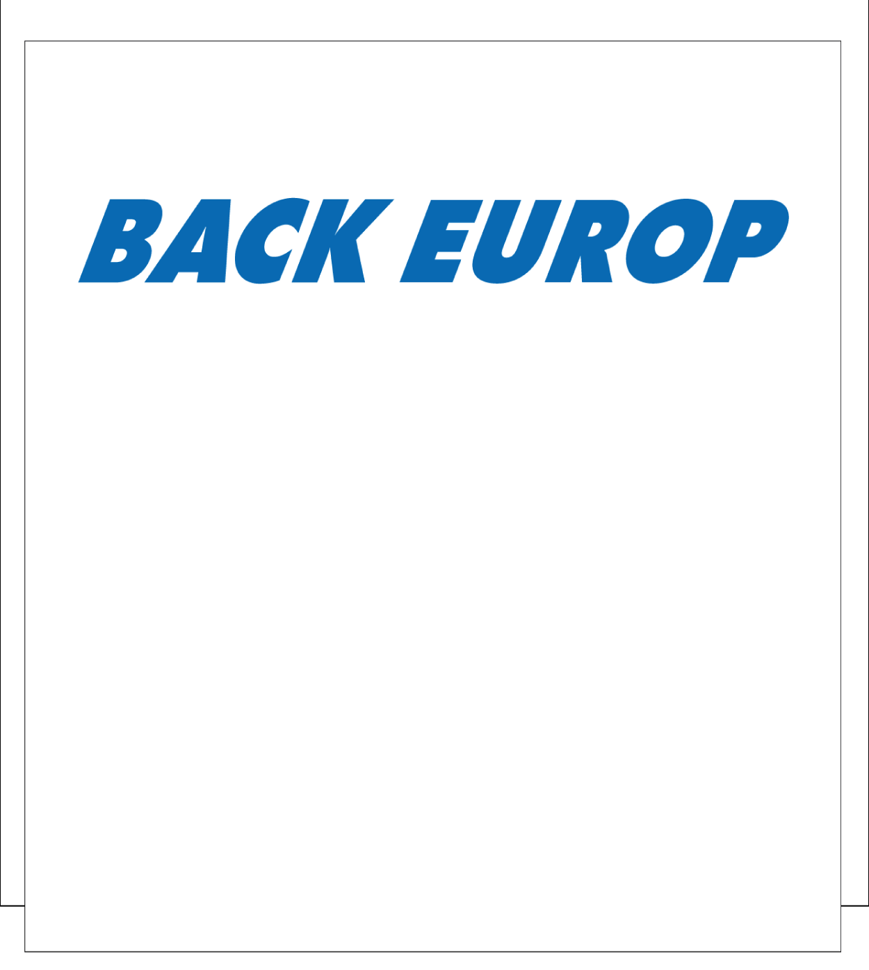 Back Europ - Steidinger & Schmidt GmbH Lieferant